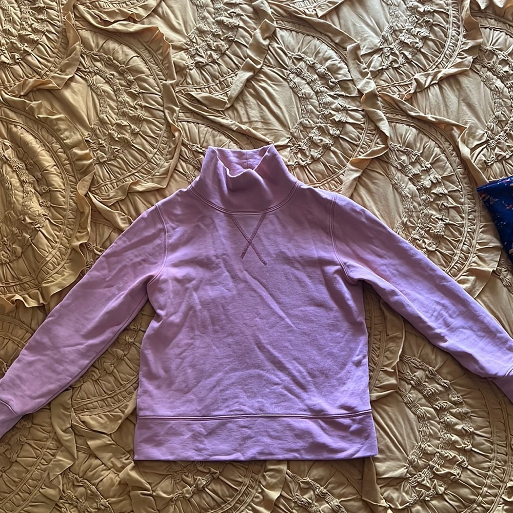 Madewell rose colored crew-neck sweatshirt